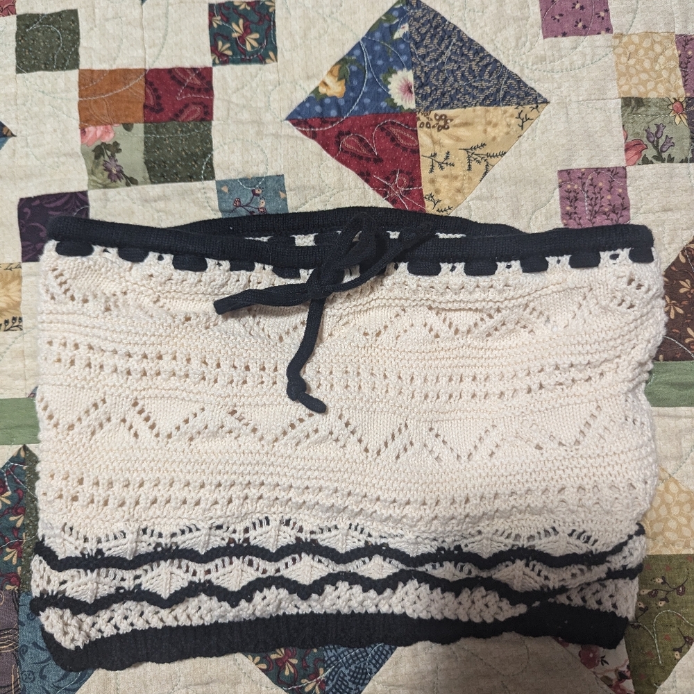 Hollister Crochet Tube Top